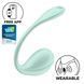 Смарт-віброяйце Satisfyer Smooth Petal Connect App Mint (діаметр 3,8 см) картинка 1