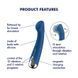 Вибратор для точки G с ротацией Satisfyer Spinning G-Spot 1 Blue (диаметр 3,5 см) картинка 8