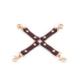 Фото Шкіряна хрестовина Liebe Seele Wine Red Hogtie