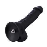 Силіконовий фалоімітатор Hismith 8.3" Silicone Dildo Black (діаметр 4,5 см) зображення