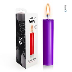 Низькотемпературна воскова свічка Art of Sex, розмір M (довжина 15 см) фіолетова зображення