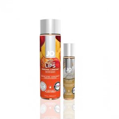 Набір оральних лубрикантів System JO GWP Peaches & Cream Peachy Lips та H2O Vanilla (120 мл та 30 мл) зображення