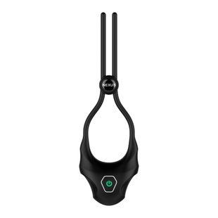 Эрекционное кольцо-лассо с вибрацией Nexus FORGE Vibrating Adjustable Lasso Black картинка