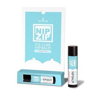 Охолоджуючий бальзам для сосків (унісекс) Sensuva Nip Zip Strawberry Mint, полунична м'ята (4 г) зображення
