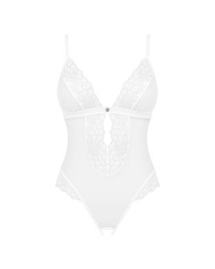 Эротическое полупрозрачное боди с доступом Obsessive Heavenlly crotchless teddy, размер XS/S картинка