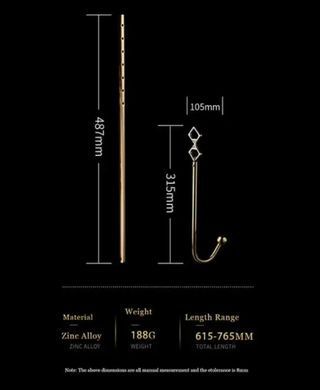 Анальный крюк LOCKINK Golden Adjustable Anal Hook Set картинка