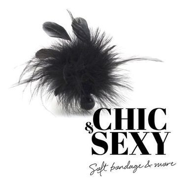 Мітелочка Bijoux Indiscrets Pom Pom - feather tickler, Чорна зображення