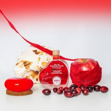 Разогревающий съедобный массажный гель EXSENS With Passion Candy Apple, карамельное яблоко (50 мл) картинка