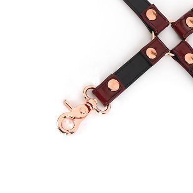 Шкіряна хрестовина Liebe Seele Wine Red Hogtie зображення