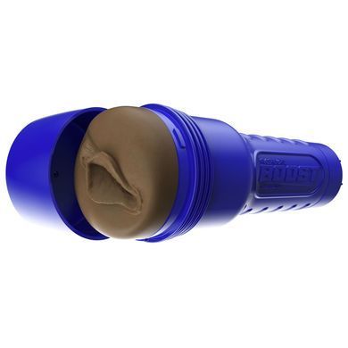 Мастурбатор-вагіна Fleshlight Boost Bang Medium Dark Flesh, плаваючі кільця Turbo Tech зображення