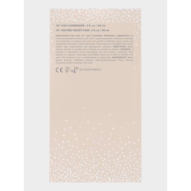Набор съедобных смазок на водной основе System JO Champagne & Red Velvet Cake Limited Edition (2 шт × 60 мл) картинка
