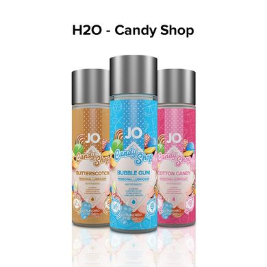 Оральна смазка System JO H2O Candy Shop Cotton Candy, Солодка вата (60 мл) зображення