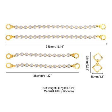 Набір БДСМ: перлинний нашийник з повідцем та наручники LOCKINK Pearl Bondage & Restraint Set зображення