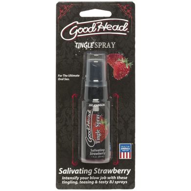 Стимулюючий спрей для мінету Doc Johnson GoodHead Tingle Spray Strawberry, полуниця (29 мл) зображення