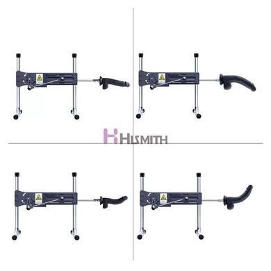Силіконовий фалоімітатор Hismith 8.3" Silicone Dildo Black (діаметр 4,5 см) зображення