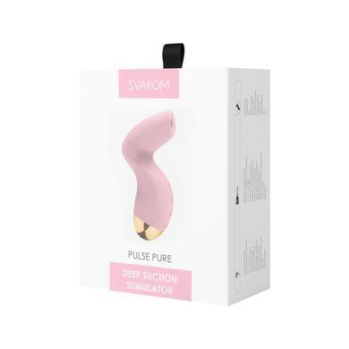 Вакуумний кліторальний стимулятор Svakom Pulse Pure Pale Pink зображення