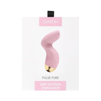 Вакуумний кліторальний стимулятор Svakom Pulse Pure Pale Pink зображення
