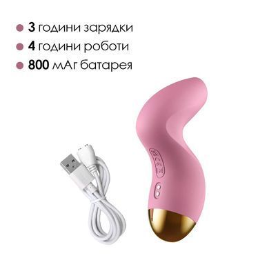 Вакуумний кліторальний стимулятор Svakom Pulse Pure Pale Pink зображення
