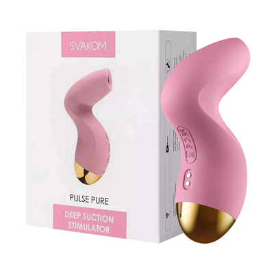 Вакуумний кліторальний стимулятор Svakom Pulse Pure Pale Pink зображення