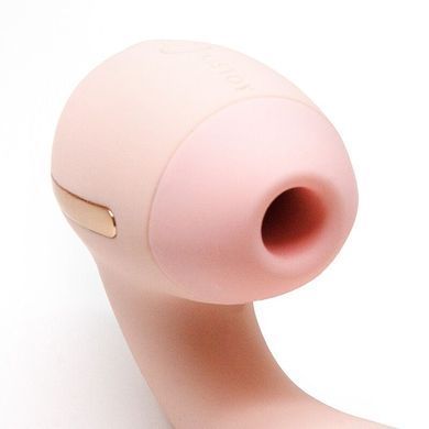 Вакуумный стимулятор + вибратор Kistoy Tina Mini Light Pink (диаметр 3,2 см) картинка