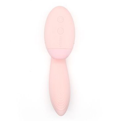 Вакуумный стимулятор + вибратор Kistoy Tina Mini Light Pink (диаметр 3,2 см) картинка