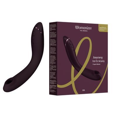Вібратор для точки G з вакуумною стимуляцією Womanizer OG Aubergine (діаметр 3,9 см) зображення