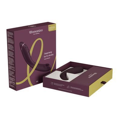 Вібратор для точки G з вакуумною стимуляцією Womanizer OG Aubergine (діаметр 3,9 см) зображення