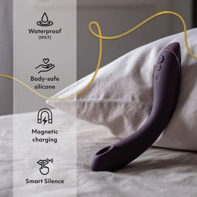 Вібратор для точки G з вакуумною стимуляцією Womanizer OG Aubergine (діаметр 3,9 см) зображення