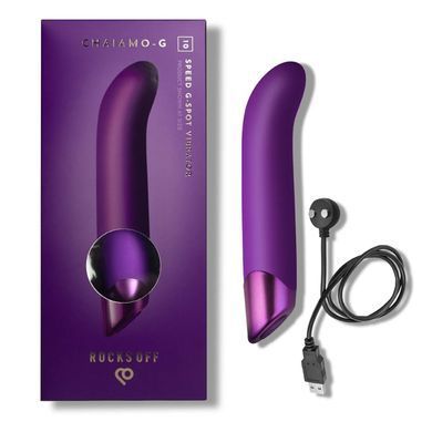 Вібратор для точки G Rocks Off Chaiamo G Purple (діаметр 3,1 см) зображення