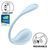 Смарт-віброяйце Satisfyer Smooth Petal Connect App Light Blue (діаметр 3,8 см) зображення