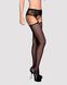 Сексуальні панчохи із поясом Obsessive Garter stockings S307 black, розмір S/M/L картинка 1