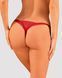 Мереживні стрінги з низькою посадкою Obsessive Lacelove thong Red, розмір XL/2XL картинка 2