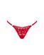 Мереживні стрінги з низькою посадкою Obsessive Lacelove thong Red, розмір XL/2XL картинка 3
