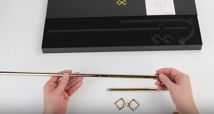 Анальный крюк LOCKINK Golden Adjustable Anal Hook Set картинка
