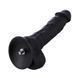 Силіконовий фалоімітатор Hismith 8.3" Silicone Dildo Black (діаметр 4,5 см) картинка 1