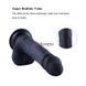 Силіконовий фалоімітатор Hismith 8.3" Silicone Dildo Black (діаметр 4,5 см) картинка 5