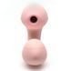 Вакуумный стимулятор + вибратор Kistoy Tina Mini Light Pink (диаметр 3,2 см) картинка 4