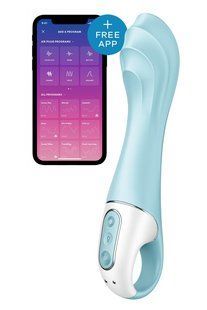 Смарт вібратор точки G з головкою, що надувається Satisfyer Air Pump Vibrator 5+ (діаметр 4,2 - 5 см) зображення