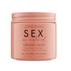 Натуральна харчова добавка для підвищення лібідо Bijoux Indiscrets Sex au Naturel Orgasm Glow (60 капсул) зображення
