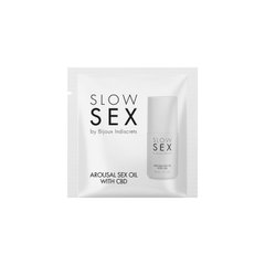 Пробник возбуждающего масла для клитора Bijoux Indiscrets Sachette SLOW SEX Arousal Sex Oil CBD (2 мл) картинка