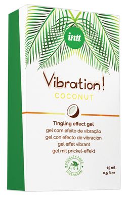 Рідкий вібратор Intt Vibration Coconut Vegan (15 мл) зображення