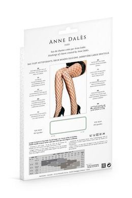 Чорні панчохи у велику сітку Anne De Ales ERICA T1 Black зображення
