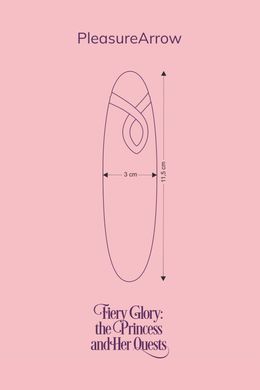 Минивибратор FairyGasm Pleasure Arrow blue (диаметр 2,8 см) картинка