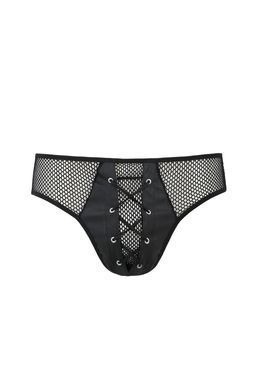 Сетчатые мужские трусы Passion 035 SLIP RICHARD black, размер L/XL картинка