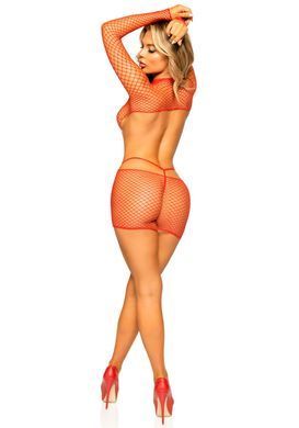 Сексуальна міні-сукня в сітку Leg Avenue Cut Out mini dress OS Red зображення