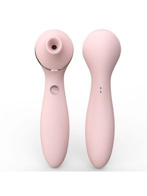 Вакуумний стимулятор-вібратор KisToy Polly Plus Pink (діаметр 3,5 см) зображення
