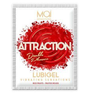 Пробник рідкого вібратора MAI Lubigel Red Fruits (5 мл) зображення