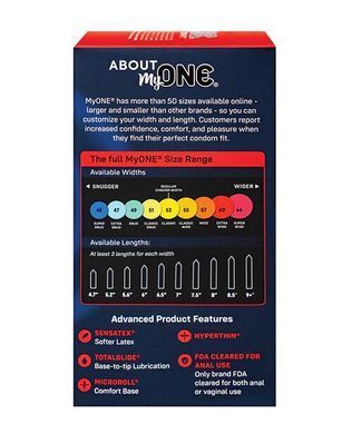 Презервативи зволожені MyONE Super Wide (10 шт, картонна коробка) зображення
