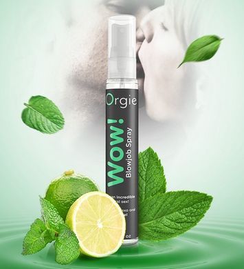 Спрей для орального сексу охолоджувальний Orgie Wow! Bucal spray, м'ята (10 мл)  зображення