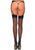 Чулки под пояс со швом сзади Leg Avenue Sheer backseam stockings OS Black картинка